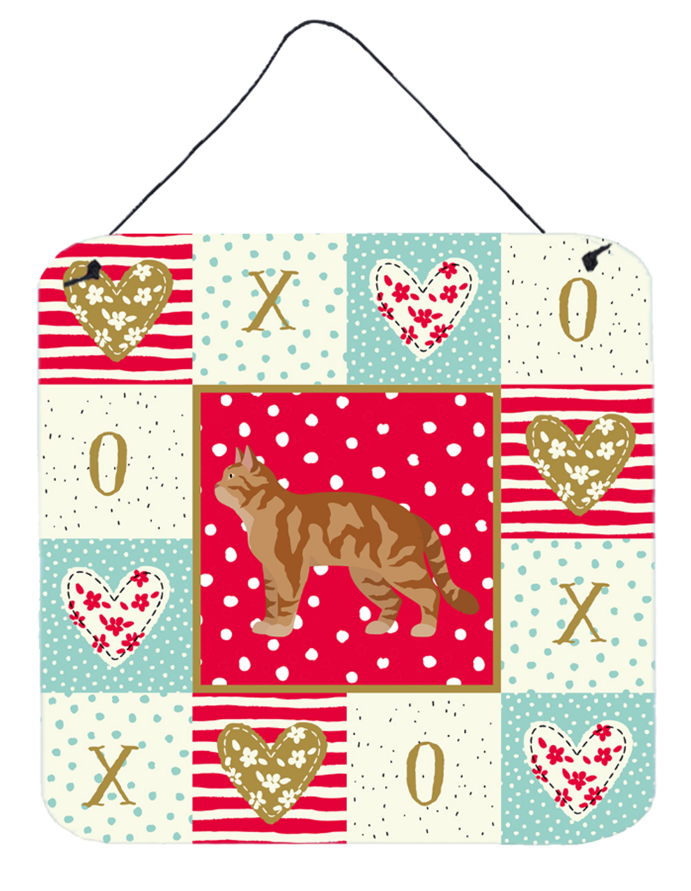 American Wirehair #2 Cat Love Wall or Door Hanging Prints