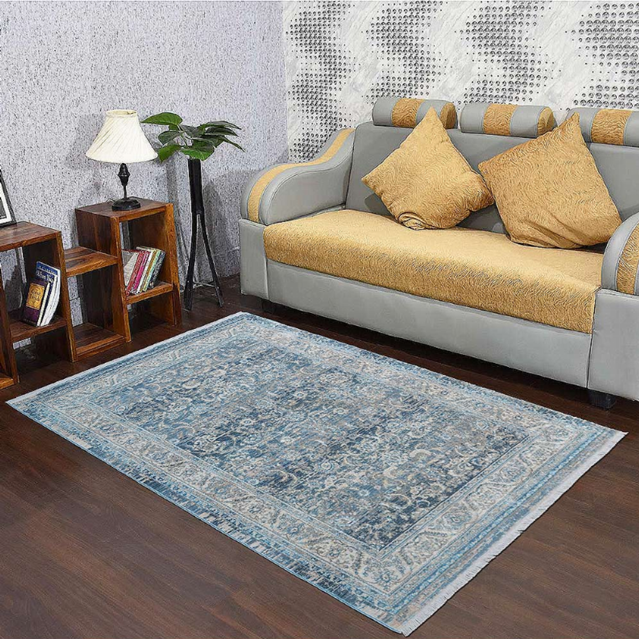 Rugsotic Carpets Machine Woven Crossweave Polyester Area Rug Oriental - S001733B002199P000127V083
