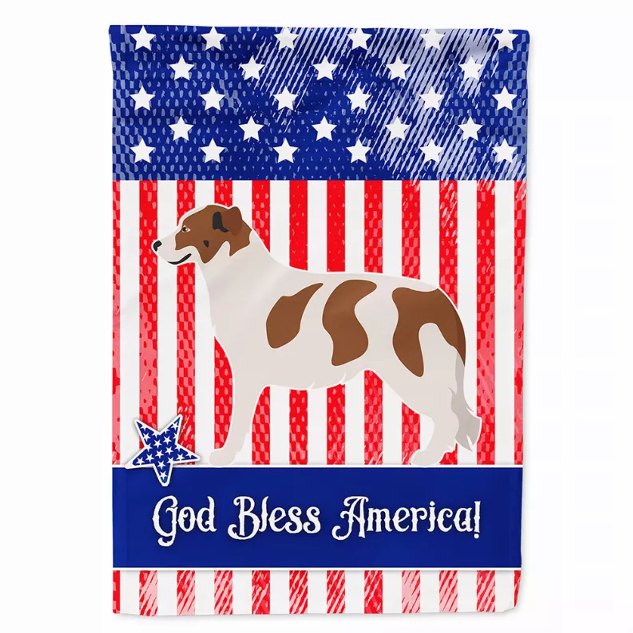 American Flag/Dog Breed TThemed Canvas - BB8415CHF