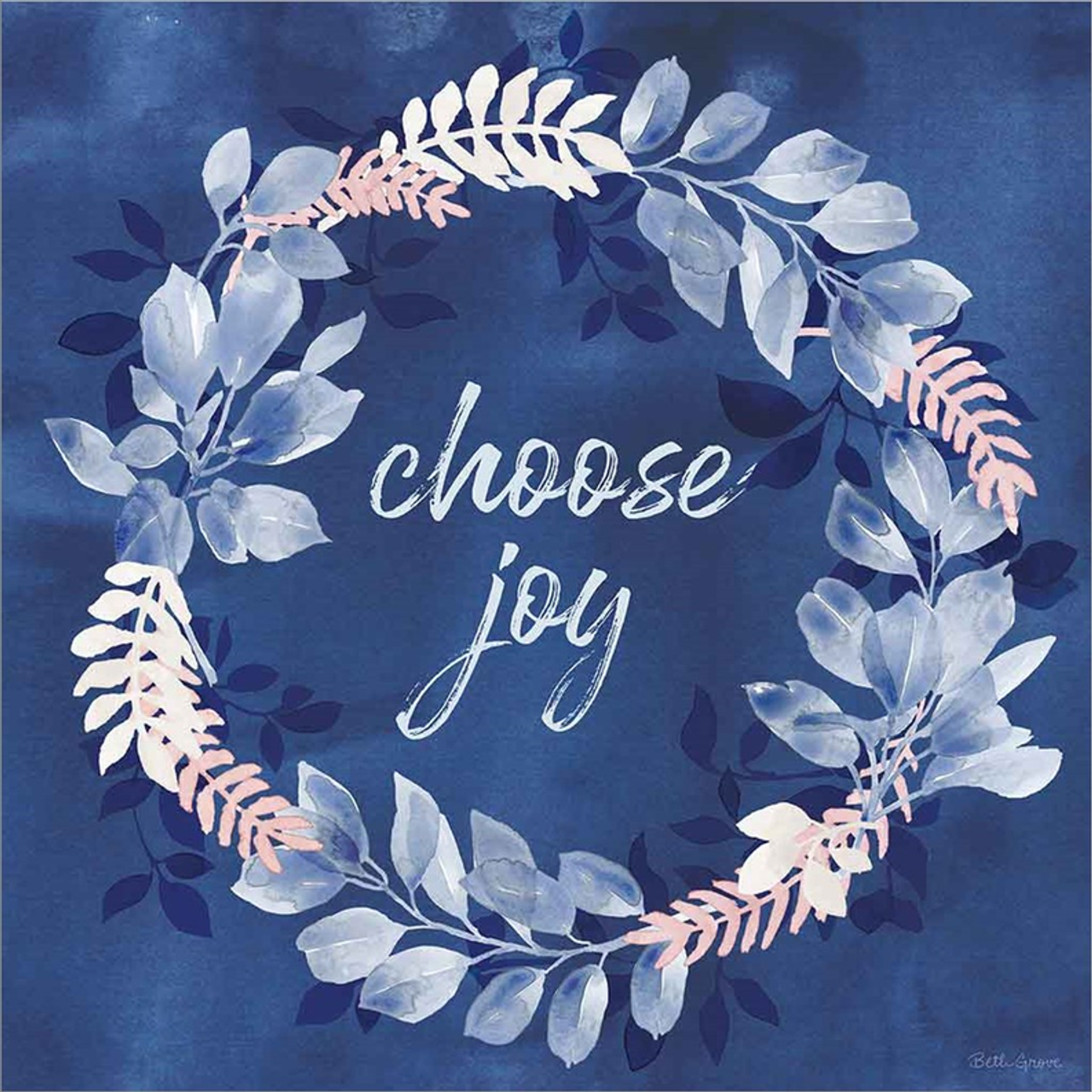 Indigo Petals V by Beth Grove, Canvas Art