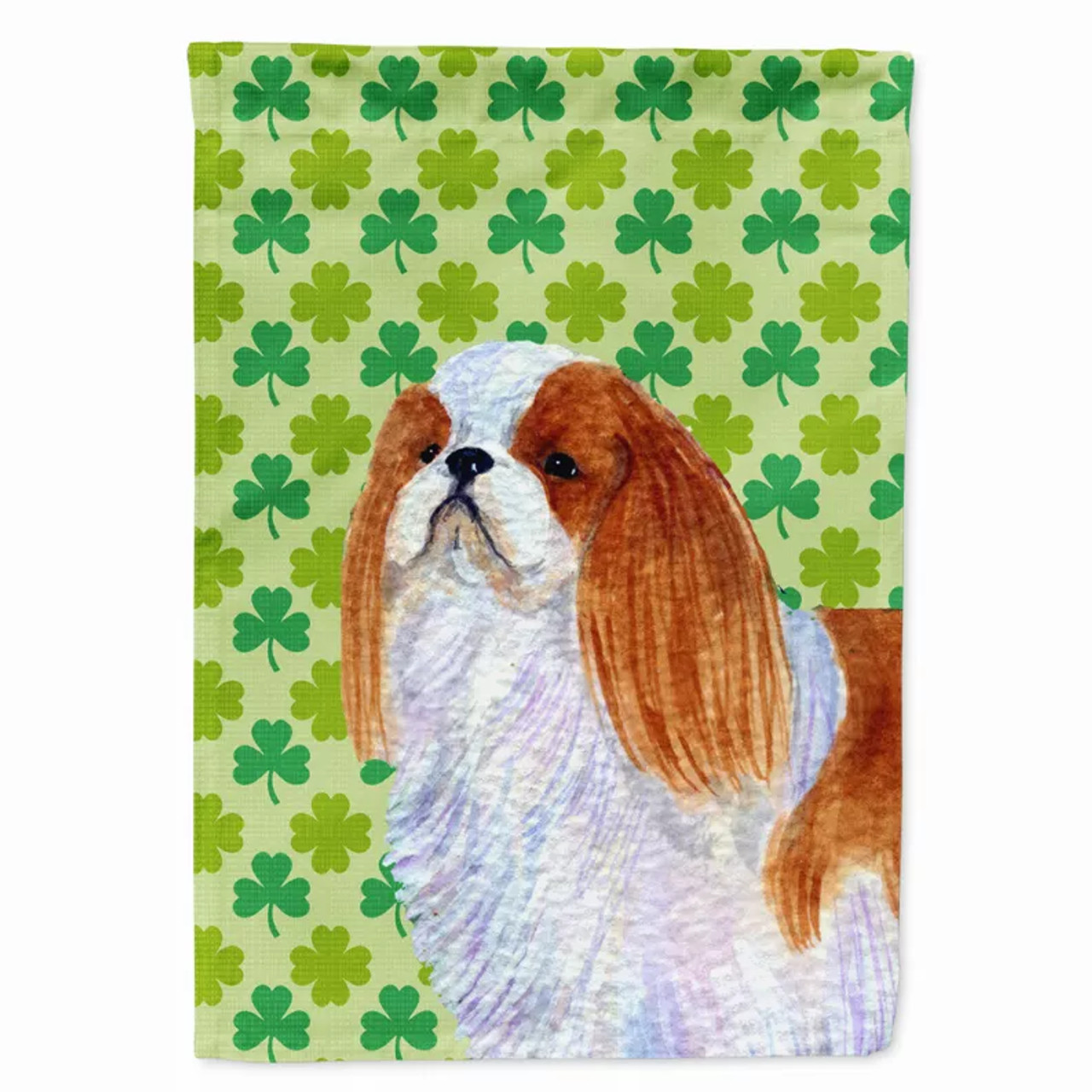 St. Patrick's Day Shamrock Dog Portrait Flag Garden Size - S000213B001695P120341V000