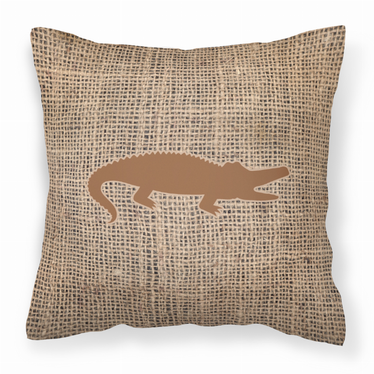 Animals Burlap Fabric Decorative Pillow - BB1120-BL-BN-PW1818