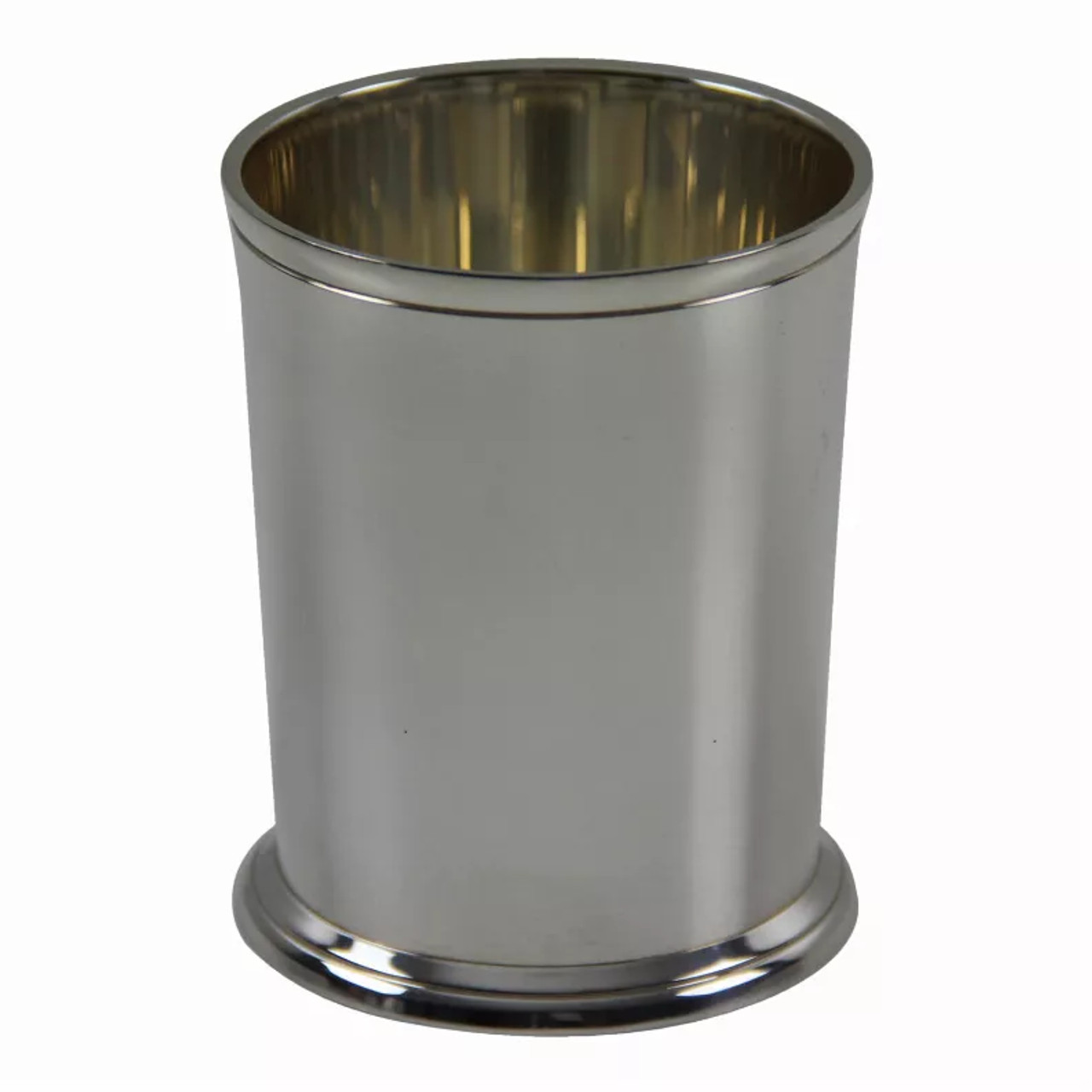 Mint Julep with Plain Edge Silver Plate