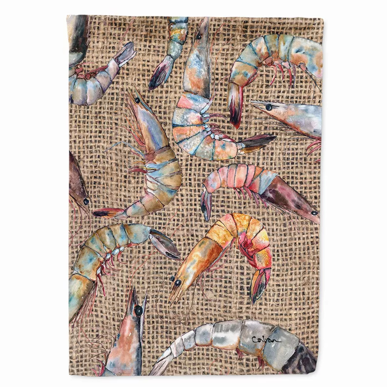 Crab/Shrimp/Oysrers Themed Flag Canvas House Size - 8738CHF