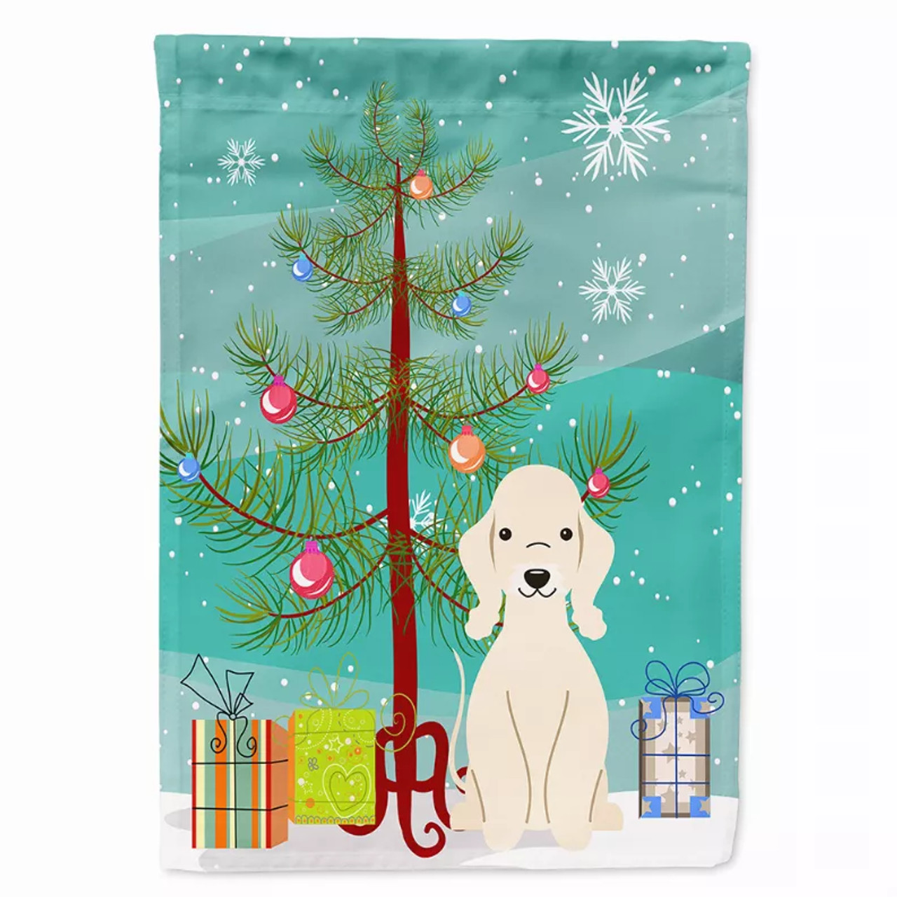 Merry Christmas Tree/Dog breed Themed Flag Canvas - BB4216CHF
