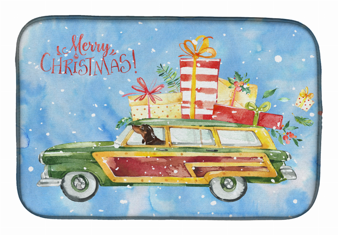 Dog Breed Christmas/Fall harvest/Kitchen Dish Drying Mat - S000213B001695P116222V000