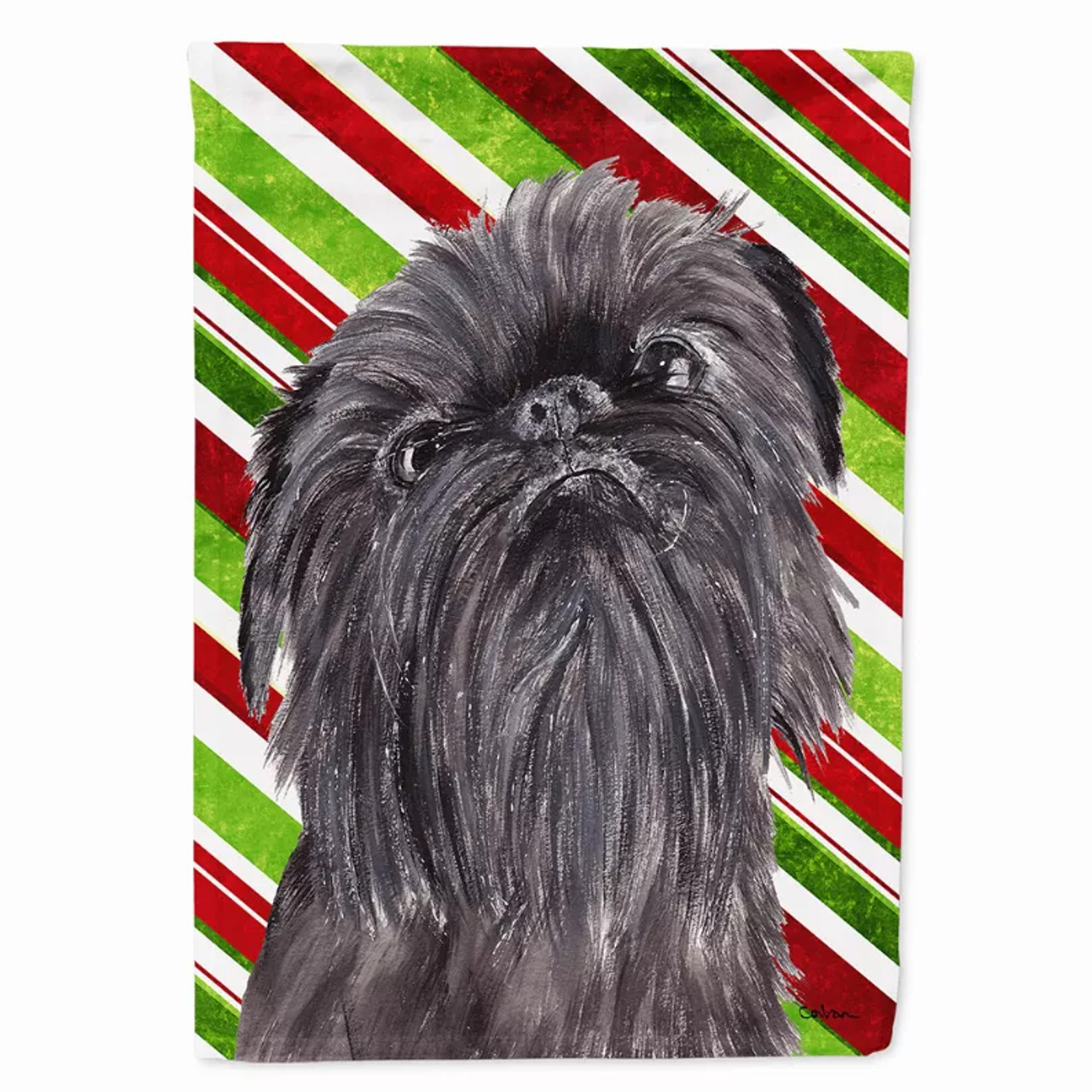 Candy Cane Holiday Christmas Dog Flag Garden Size - S000213B001695P037722V000