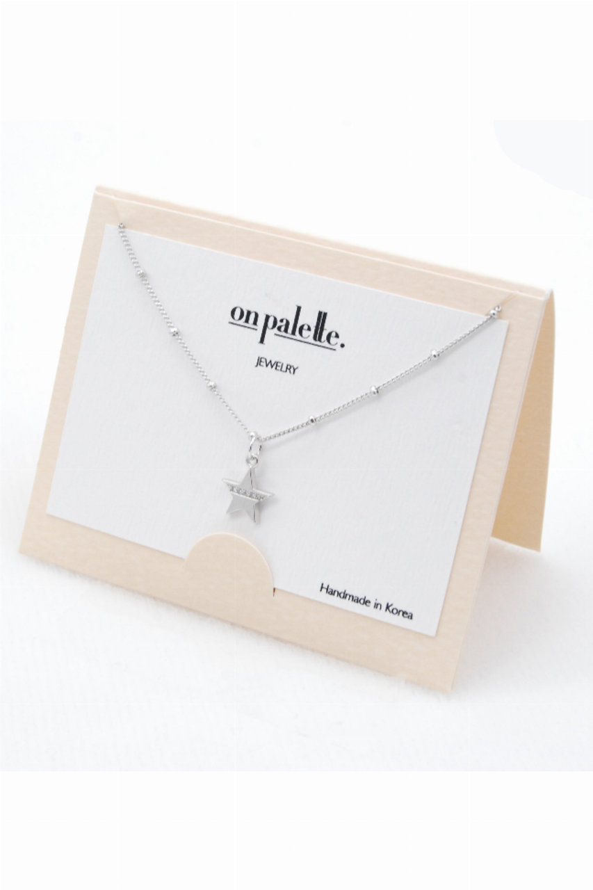 14K Gold Dipped Star Pendant Necklaces By DOBBI ( VARIETY OF COLORS AVAILABLE ) - S001260B001845P000561V002