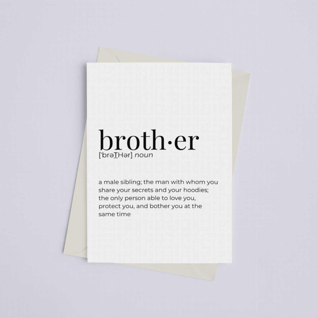 Brother - Greeting Card/Wall Art Print - 149903022