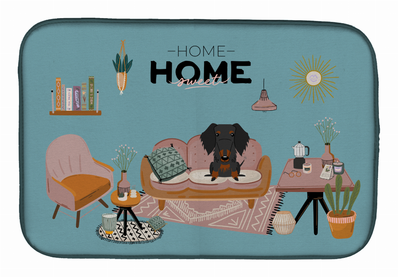 Dog in Sweet Home Dish Drying Mat - CK7972DDM