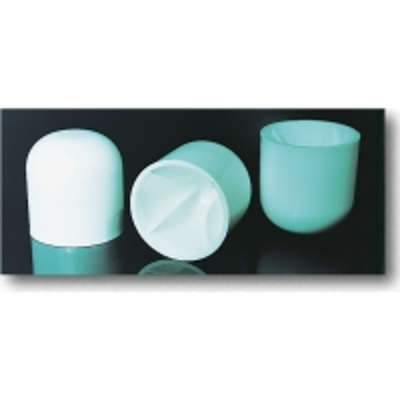 Large Tent Cap 2 in., White (Pack of 100