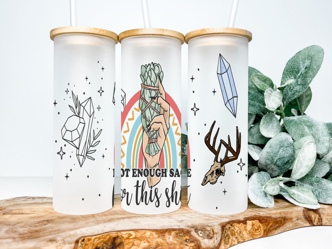 Not Enough Sage For This Shit Frosted Glass Tumbler - 2829-5805