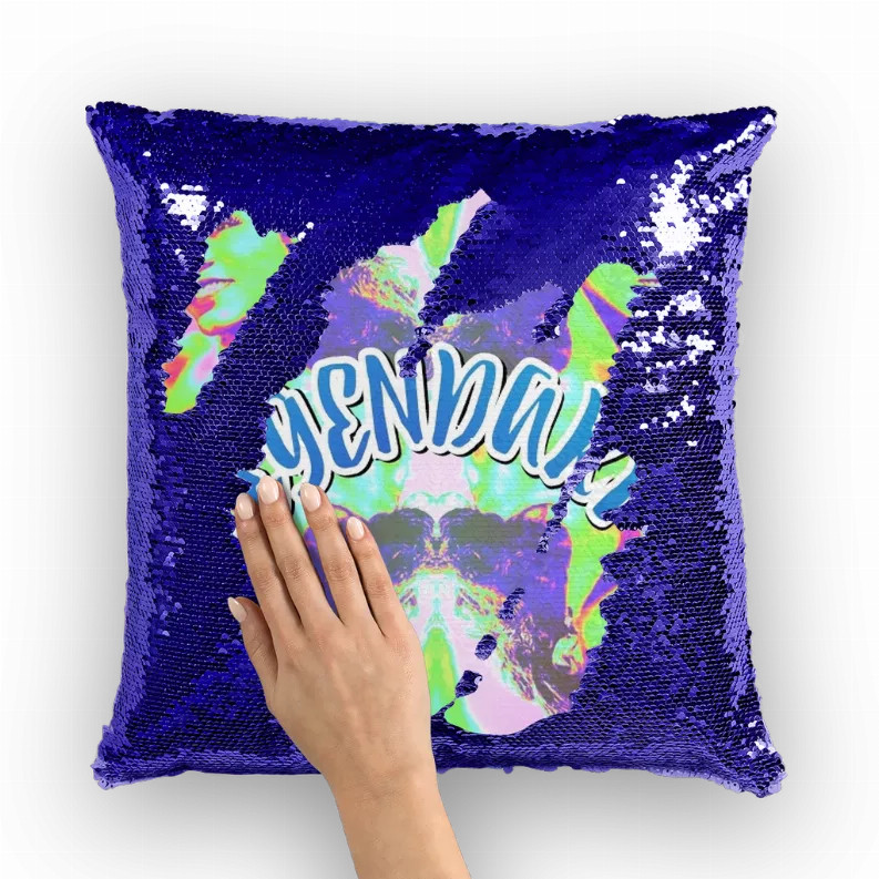 Christina Jenkins Sequin Cushion Cover - SUB-CUSHS-NAVY-16S-INS-4