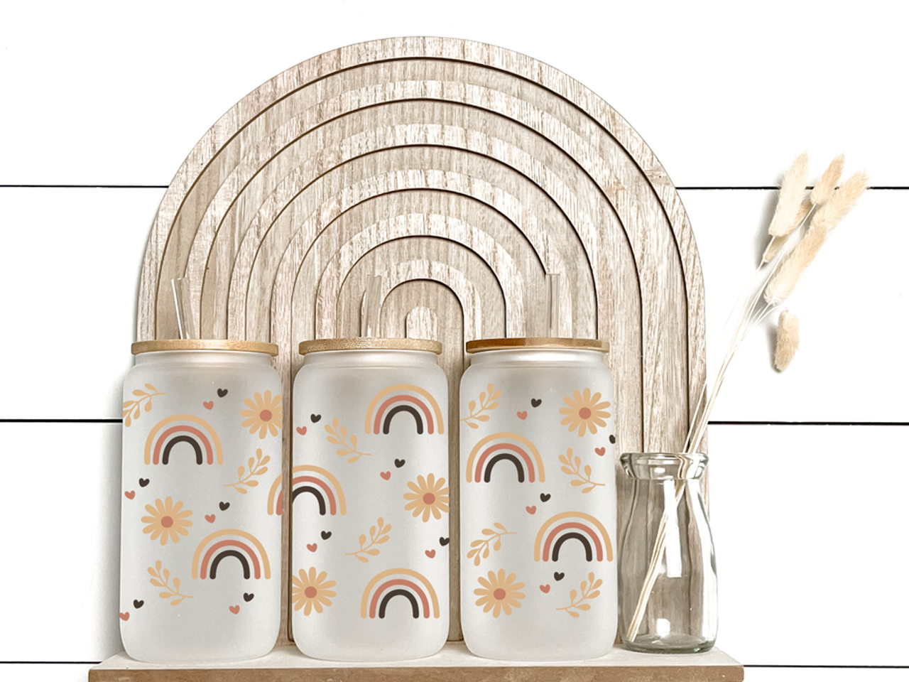 Rainbows - Frosted Libby Glass - 2683-4857 Rainbows - Frosted Libby Glass - 2683-4857