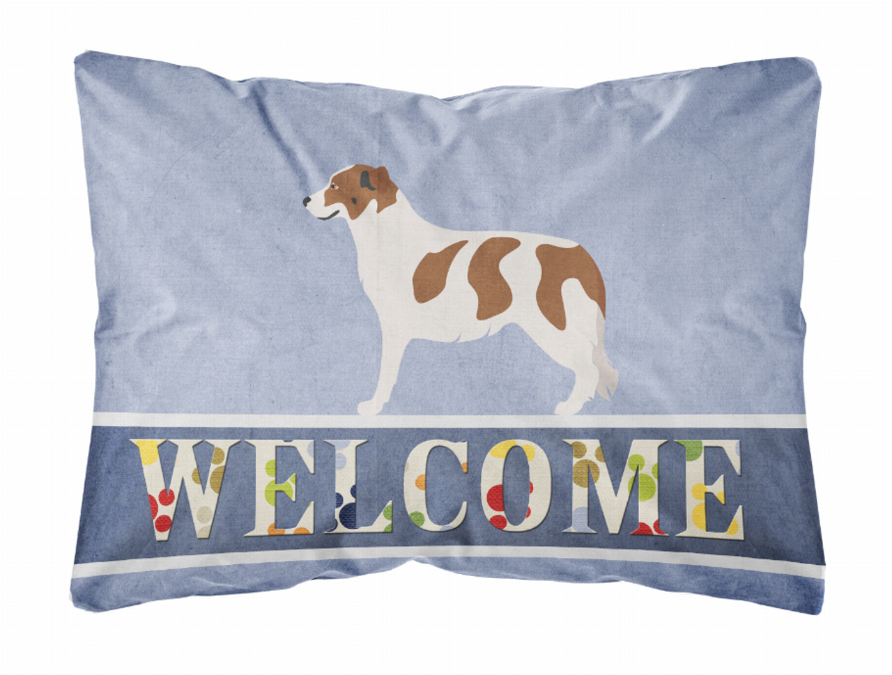 Welcome Dog Art Canvas Fabric Decorative Pillow Style 2 - S000213B001695P096893V000