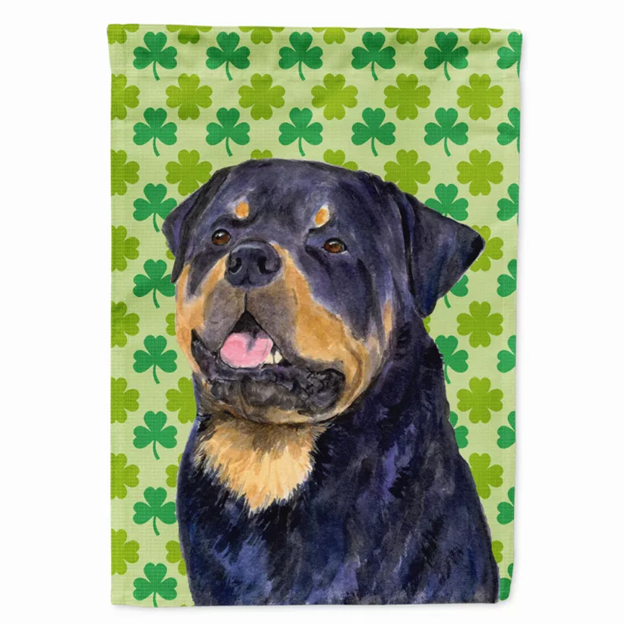 St. Patrick's Day Shamrock Dog Portrait Flag Garden Size - S000213B001695P120324V000