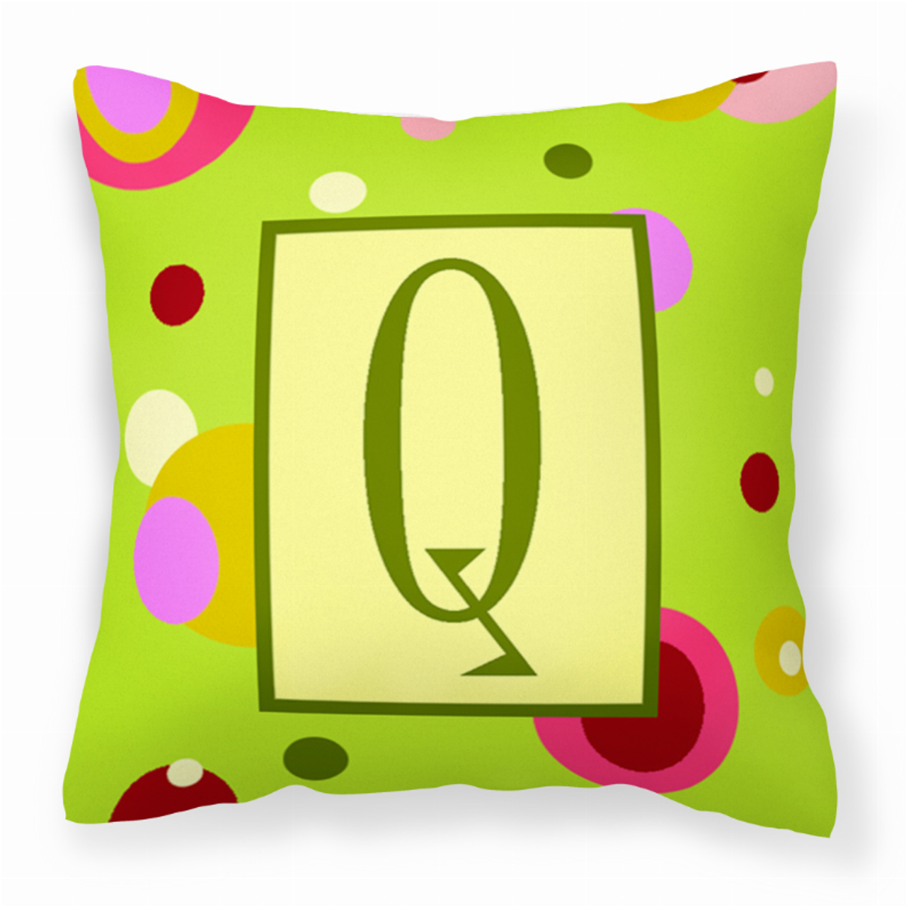 Monogram Letter Fabric Decorative Pillow - CJ1010-QPW1414