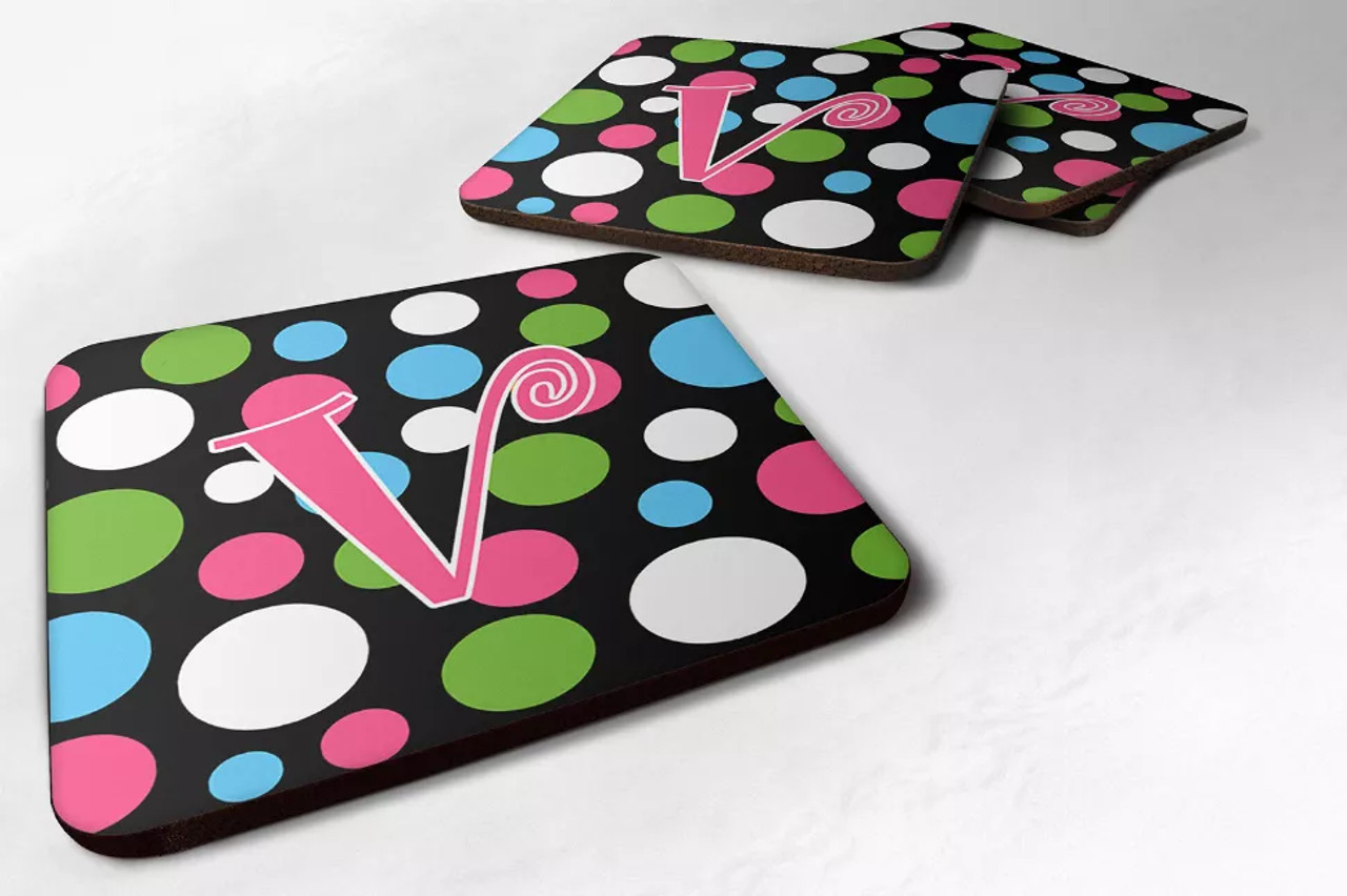Letter Monogram - Foam Coaster Set of 4 - S000213B001695P125224V000