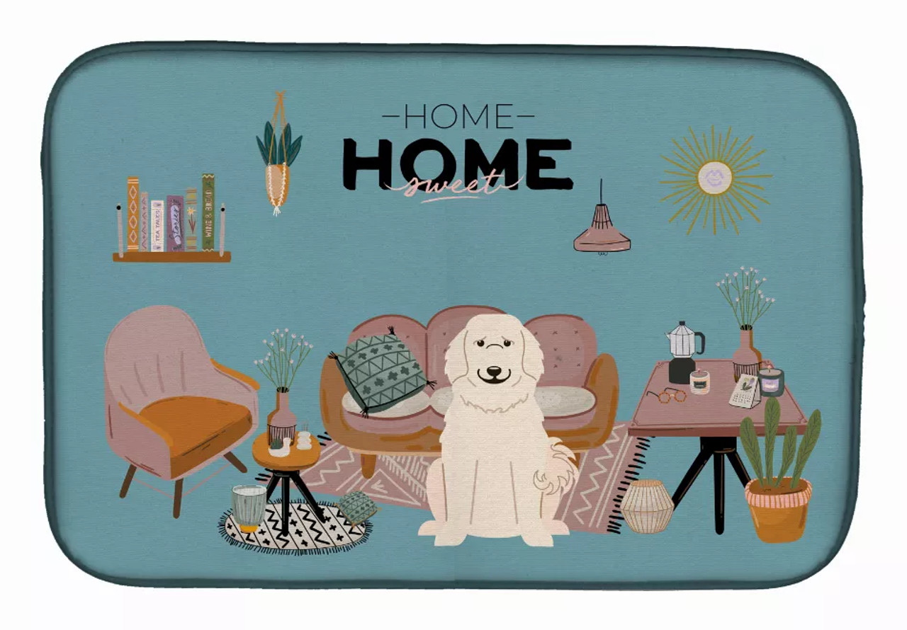 Dog in Sweet Home Dish Drying Mat - S000213B001695P020176V030