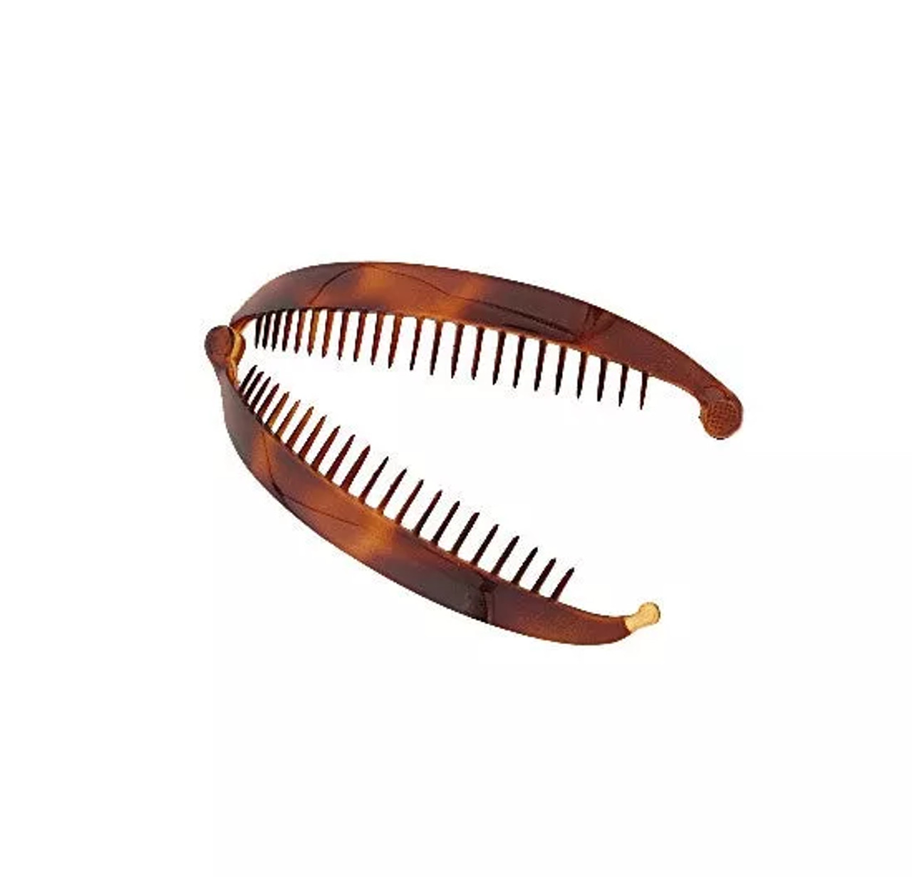 French Tortoise Shell Banana Clip With Ball Closure - 879-11