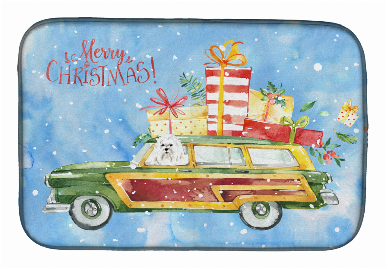 Dog Breed Christmas/Fall harvest/Kitchen Dish Drying Mat - S000213B001695P116218V000