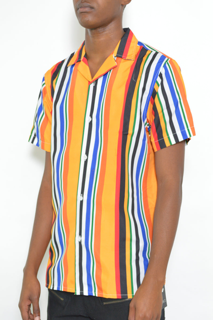 Latitude Striped Button Up - WS7411-2X