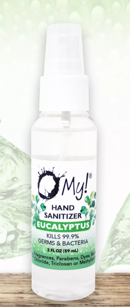 O My! Hand Sanitizer - Free from, Parabens, Dyes, Benzalkonium Chloride, Triclosan and Methylisothiazolinone - 70% Isopropyl Alcohol with Aloe Vera- Made in USA
