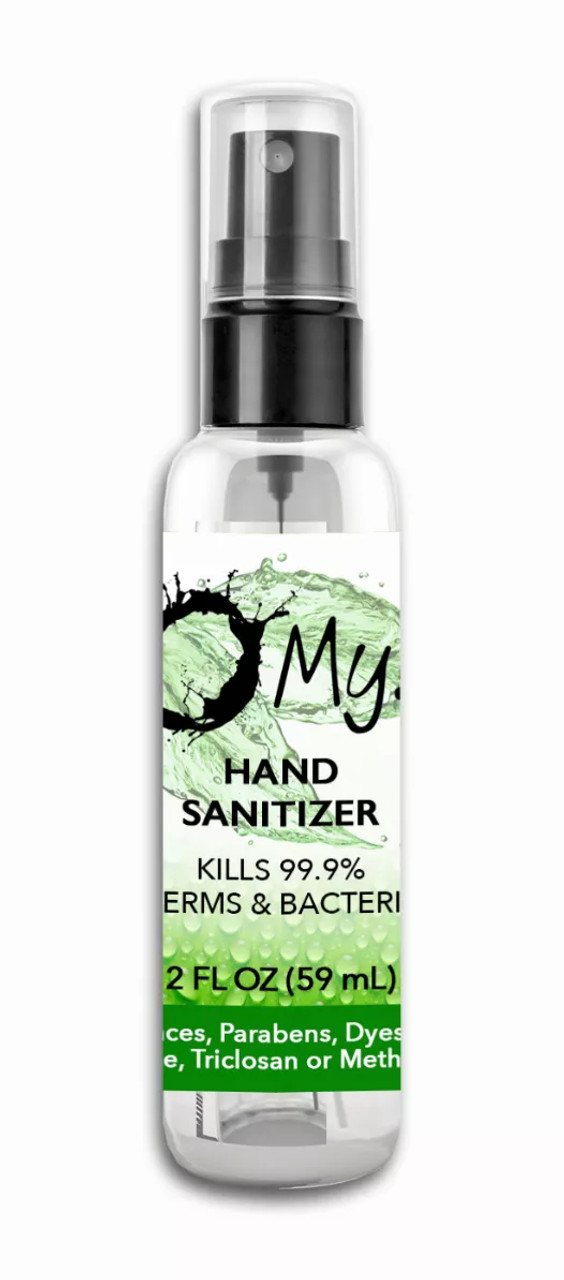 O My! Hand Sanitizer - Free from, Parabens, Dyes, Benzalkonium Chloride, Triclosan and Methylisothiazolinone - 70% Isopropyl Alcohol with Aloe Vera- Made in USA