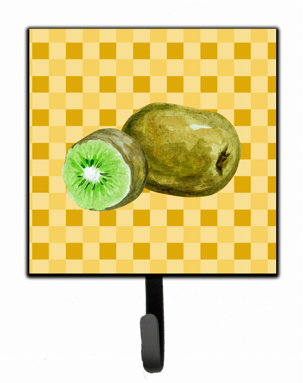 Kiwi on Basketweave Basketweave / Food Themed Leash or Key Holder