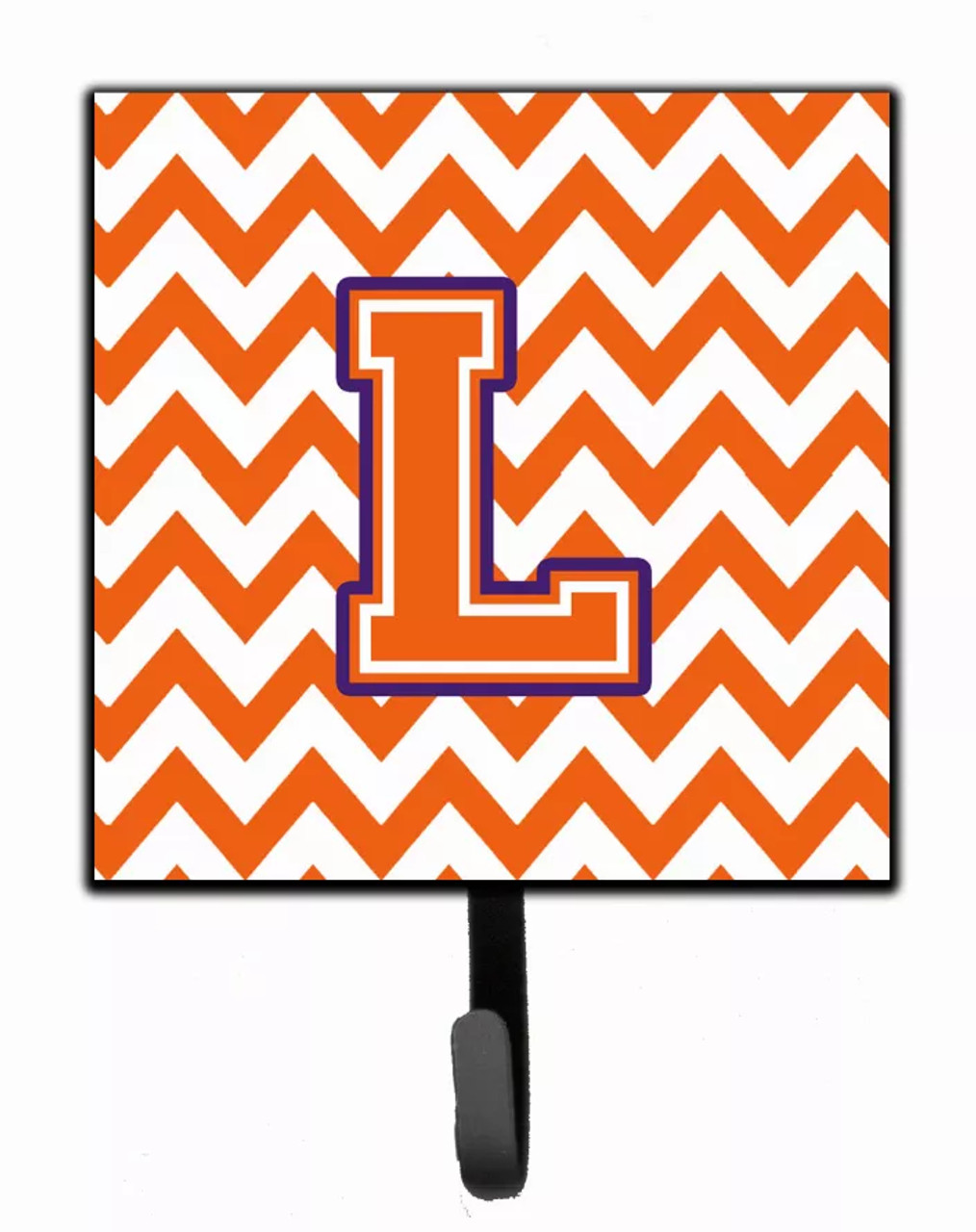 Letter Chevron Orange and Regalia Leash or Key Holder - CJ1062-LSH4