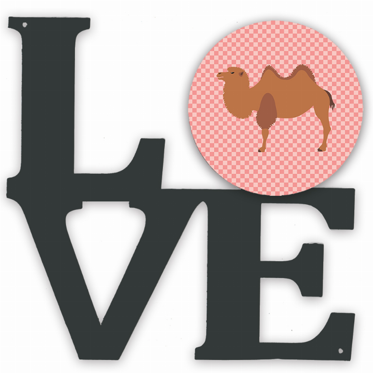 Animal Profile Artwork Metal LOVE Wall Decor - BB7818WALV