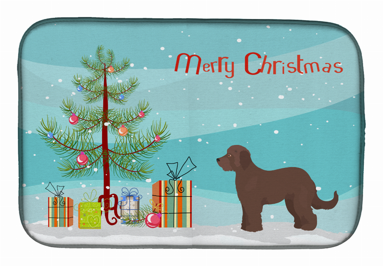 Dog Breed/Merry Christmas art Dish Drying Mat - S000213B001695P000533V000
