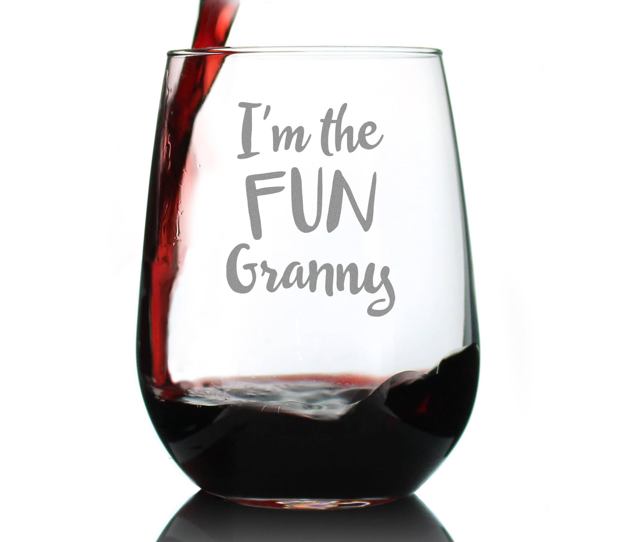 Fun Granny Stemless Wine Glass - Mother's Day Gifts