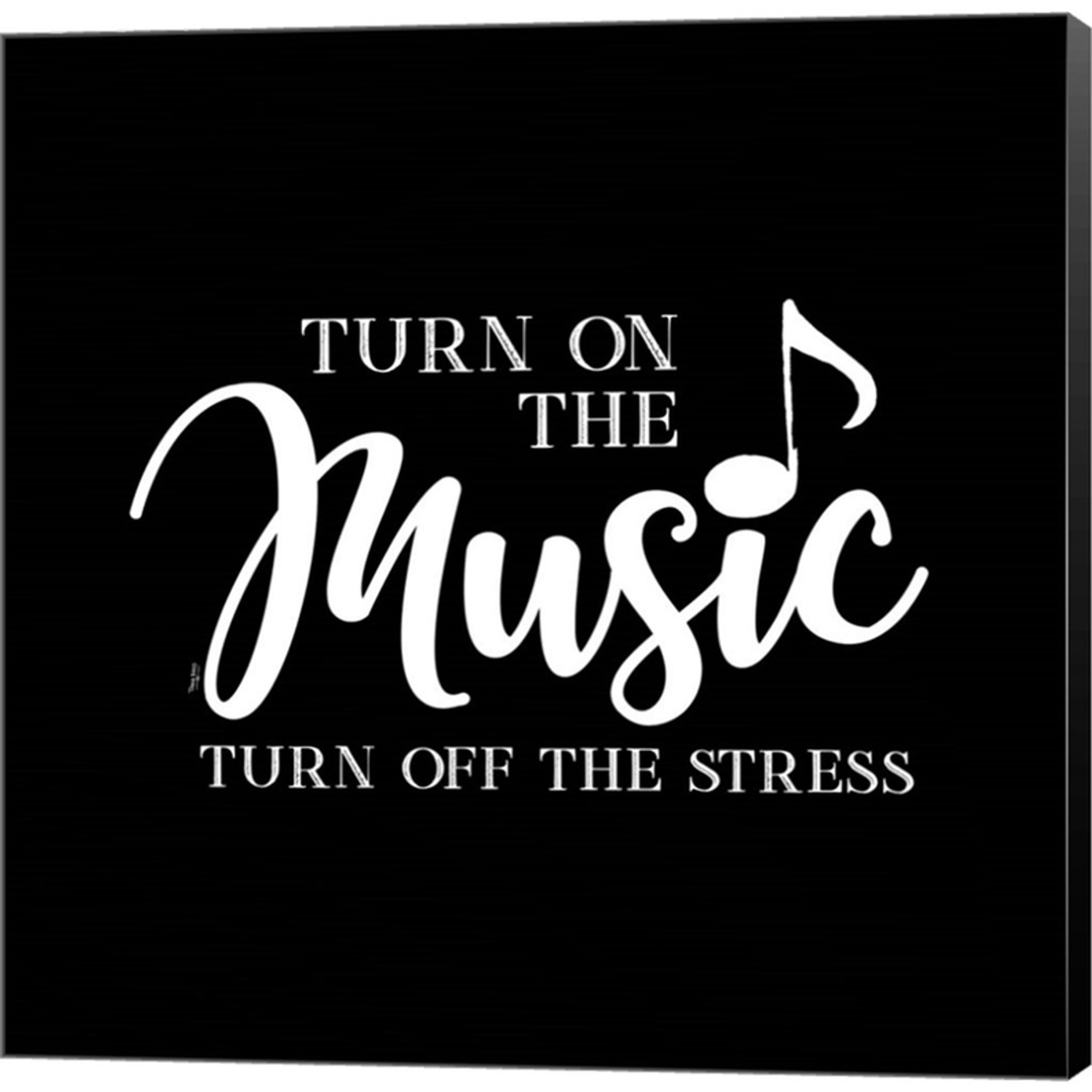 Moved by Music black VII-Stress Off by Tara Reed, Canvas Art - C1080393-0120000-8CAAAMA