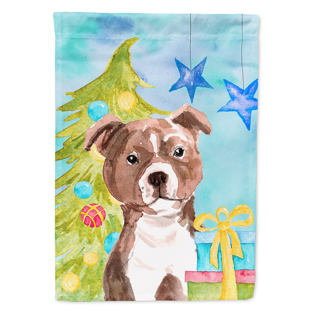 Christmas Dog Breed Themed Flag Canvas - BB9427CHF