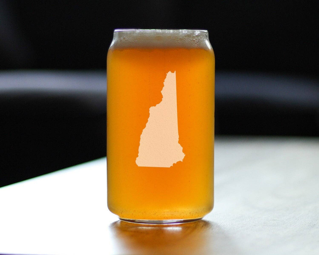 New Hampshire Beer Can Pint Glass - Granite Staters Gifts
