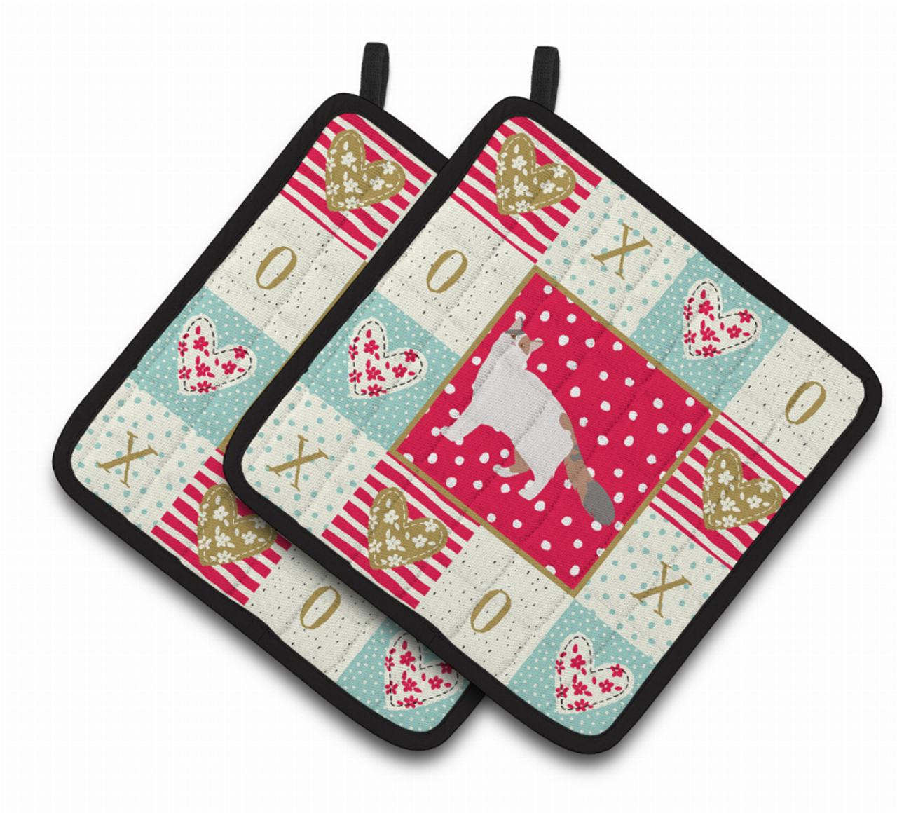 Cat XOXO Pair of Pot Holders - CK5728PTHD