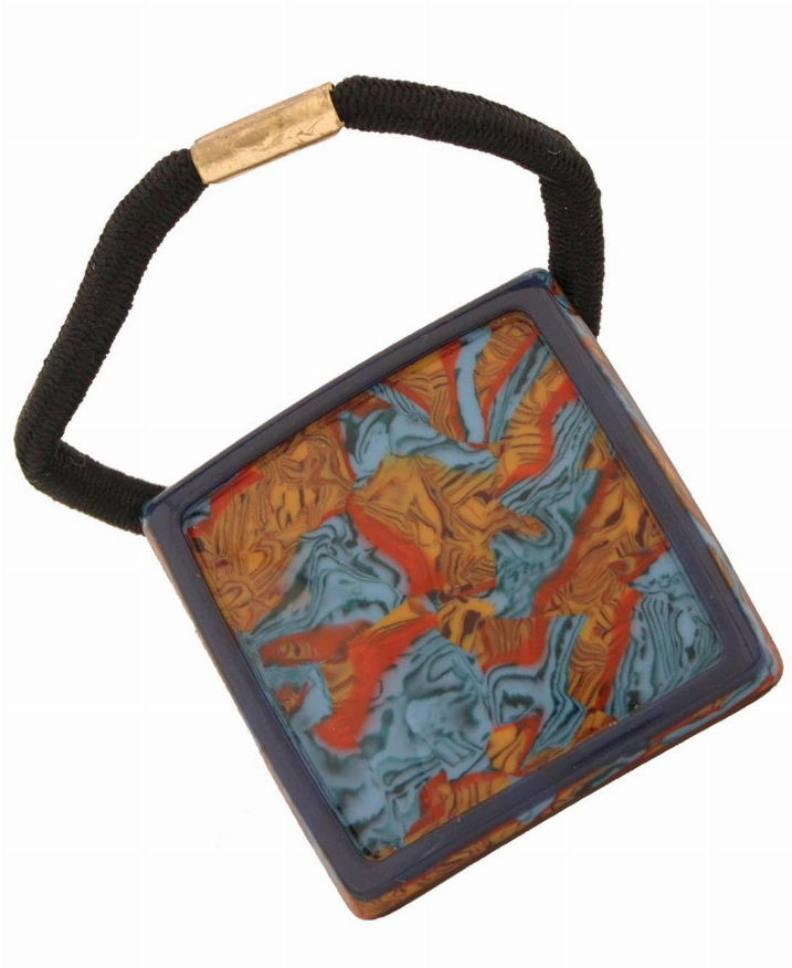 Hand Made Assorted Scooped Square Pony Elastic - S000558B002117P000508V040