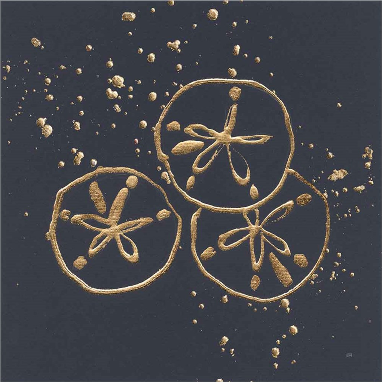 Gold Sand Dollar II by Chris Paschke, Canvas Art