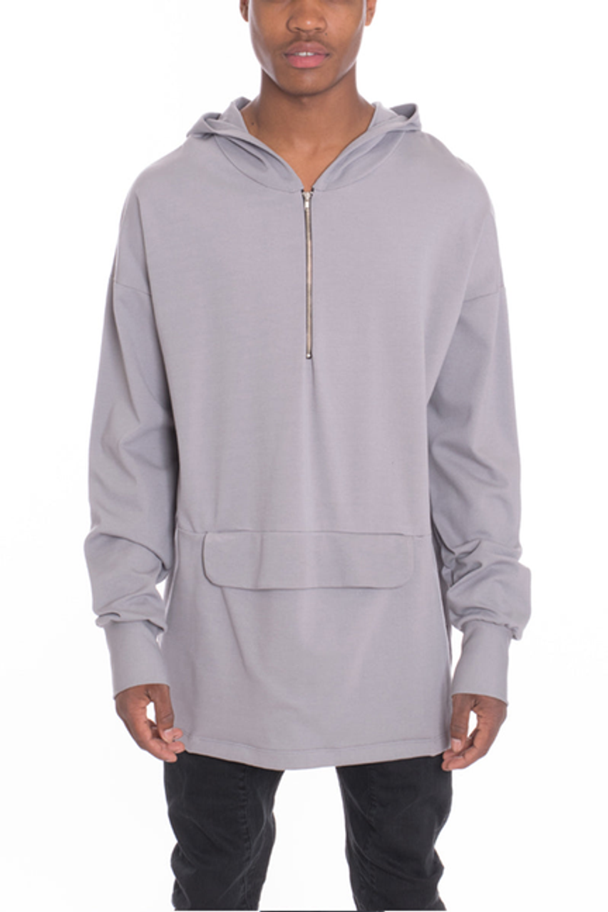Pouch Pullover Hoodie - 1016-GY-L