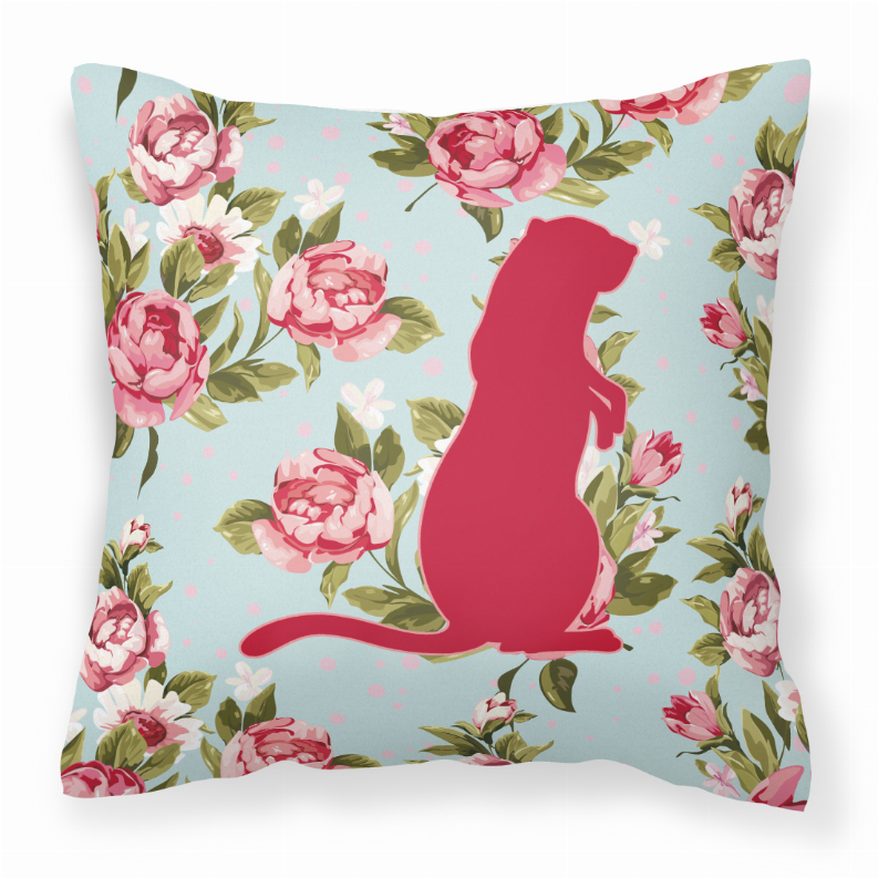 Animals Shabby Chic Fabric Decorative Pillow - BB1118-RS-BU-PW1818