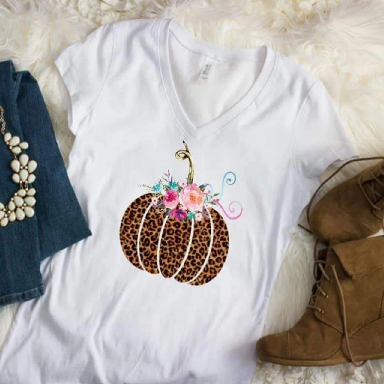 Leopard Pumpkin Shirt - DREAMTEAM307