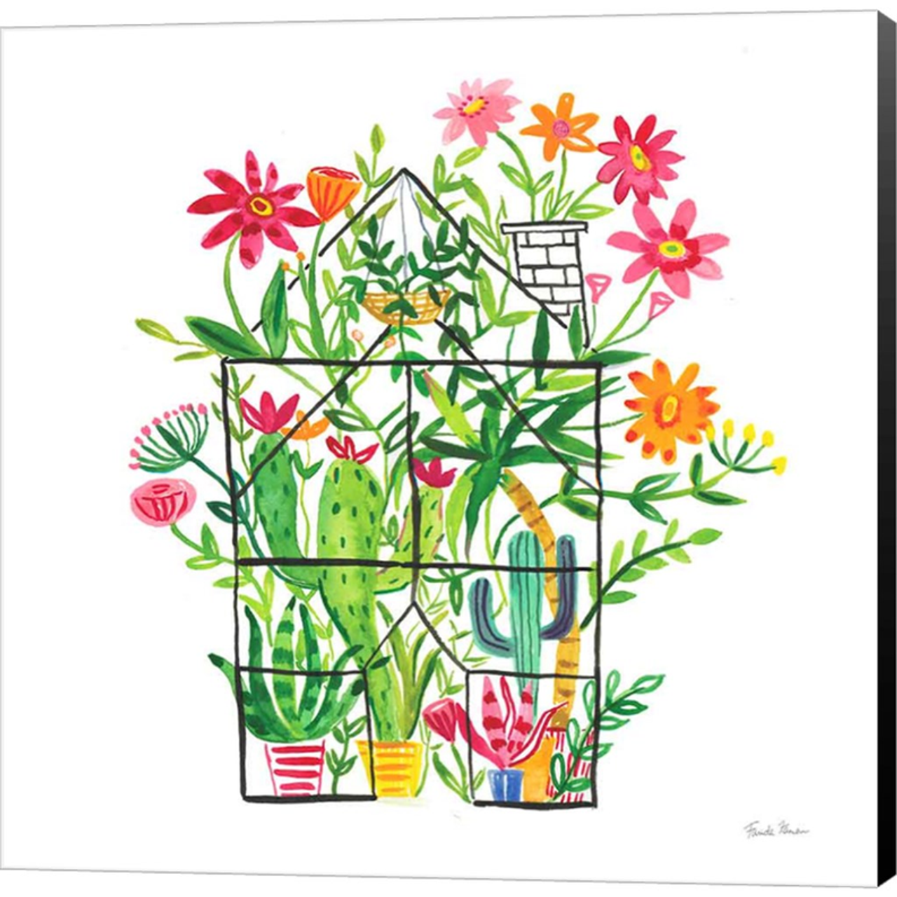 Greenhouse Blooming III by Farida Zaman, Canvas Art