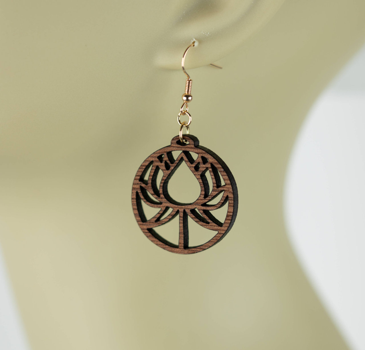lotus wood earrings hypoallergenic