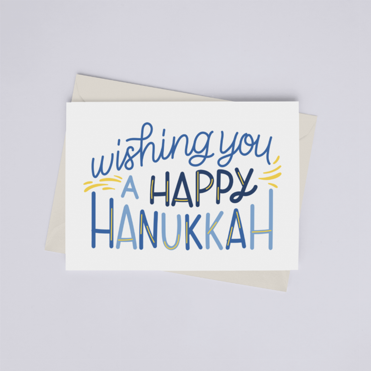 Wishing You a Happy Hanukkah - Greeting Card - 149900789