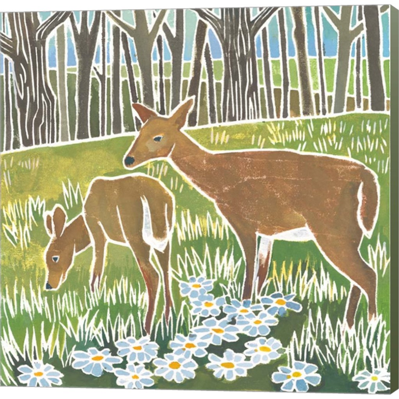 Wild Woodland IV by Kathrine Lovell, Canvas Art - C1089037-0240000-YCEAAMA