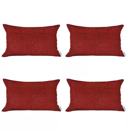 Boho-Chic Decorative Jacquard Throw Pillow Set of 4