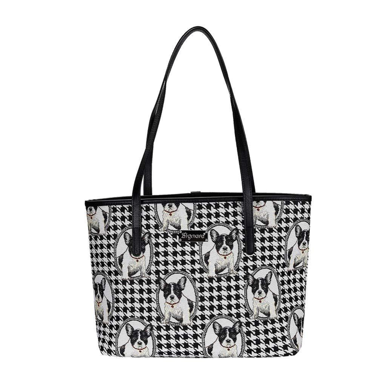French Bulldog College/Shoulder Tote Bag