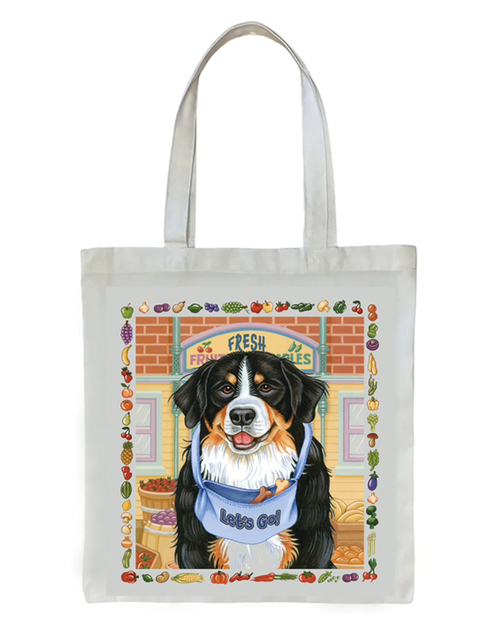 Bernese Mountain Dog - Tomoyo Pitcher   Dog Breed Tote Bags