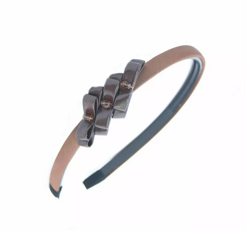 3 Bows & Crystals on Skinny Headband - S000558B002117P000235V025